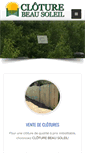 Mobile Screenshot of cloturebeausoleil.ca
